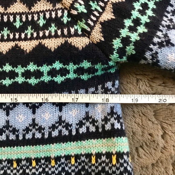 NEW YORK & CO Nordic Fair Isle Mock Knit Sweater - Picture 7 of 8
